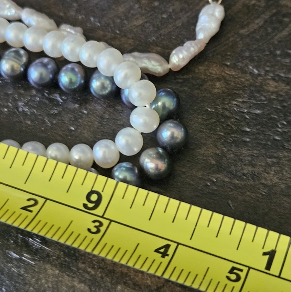 Vintage 3 Strand Small Pearl 14K Jewelry  Lot - Picture 3 of 6